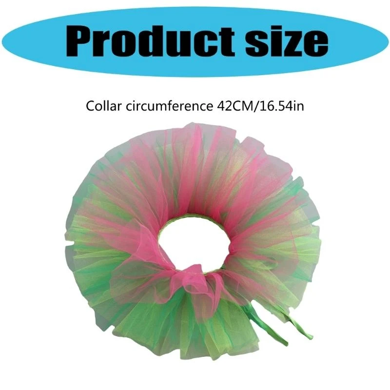 652f Victorian Ruffled Mesh Collar Femmes en tulle