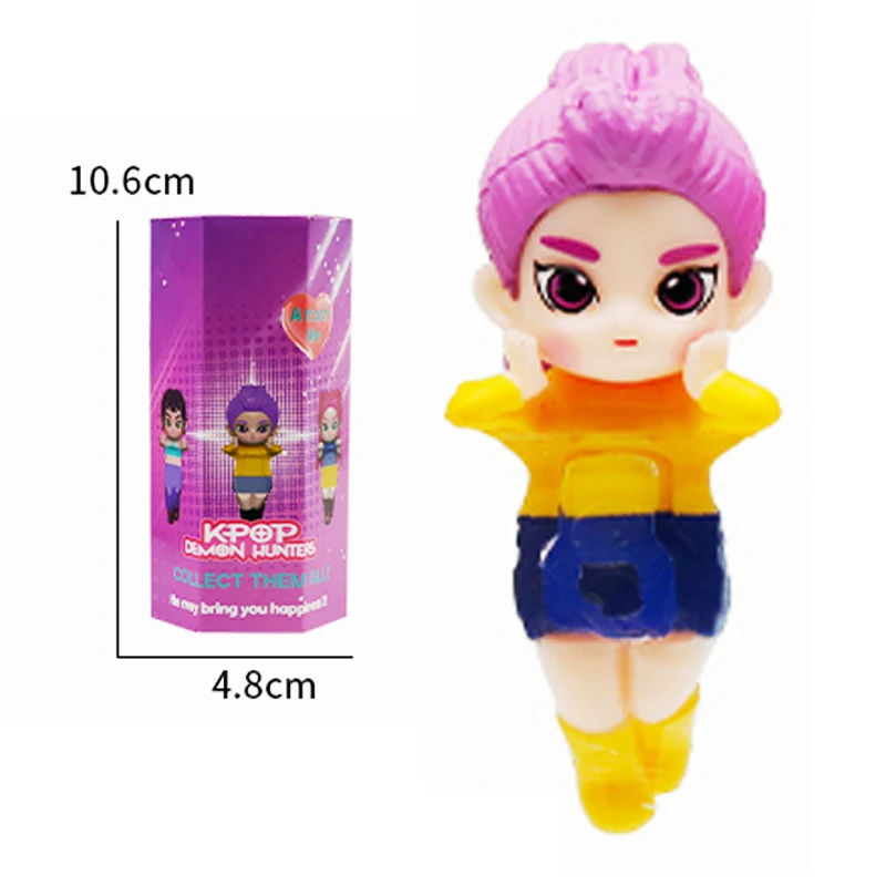 Novo 2025 k-pop caçadores de demônios colecionáveis mini figuras caixa cega derpy tigre rumi mira zoey buceta boneca fã presente natal