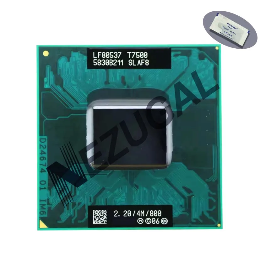 T7500 SLAF8 2.2 Ghz Dual Core 4M 35W PBGA479 PPGA478 CPU processor