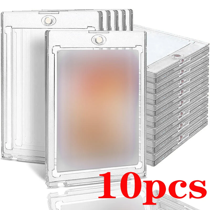 Magnetische Kartenhalter für Sammelkarten, Hartschalen-Schutzhülle aus Acryl, transparente Schutzhülle für Spiel-Baseball-Sportkarten
