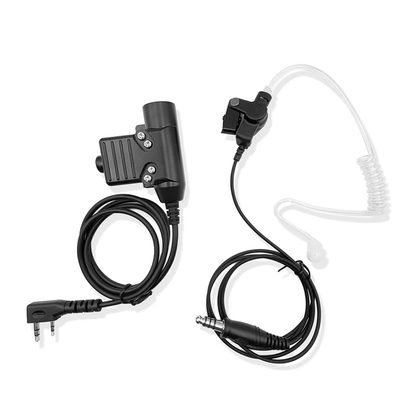 U94 наушники Walkie Talkie K Plug шеи горло микрофон наушник тактические наушники для Baofeng 5R 888S аксессуар для рации
