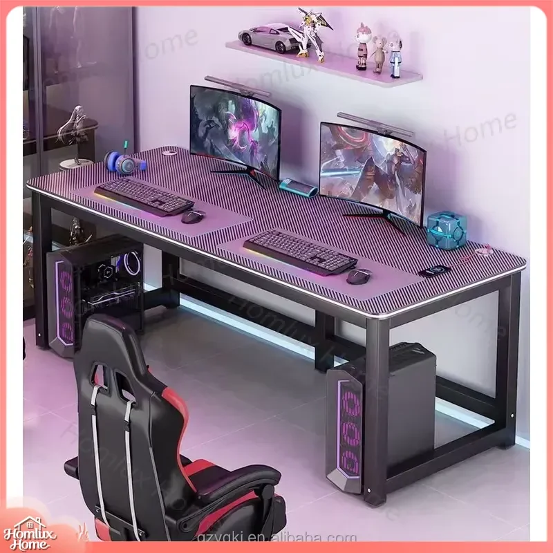 Large Double Play Table and Chair Set for Family Use or Rental Modern Computer Desk with Stylish Design Home Office Study
