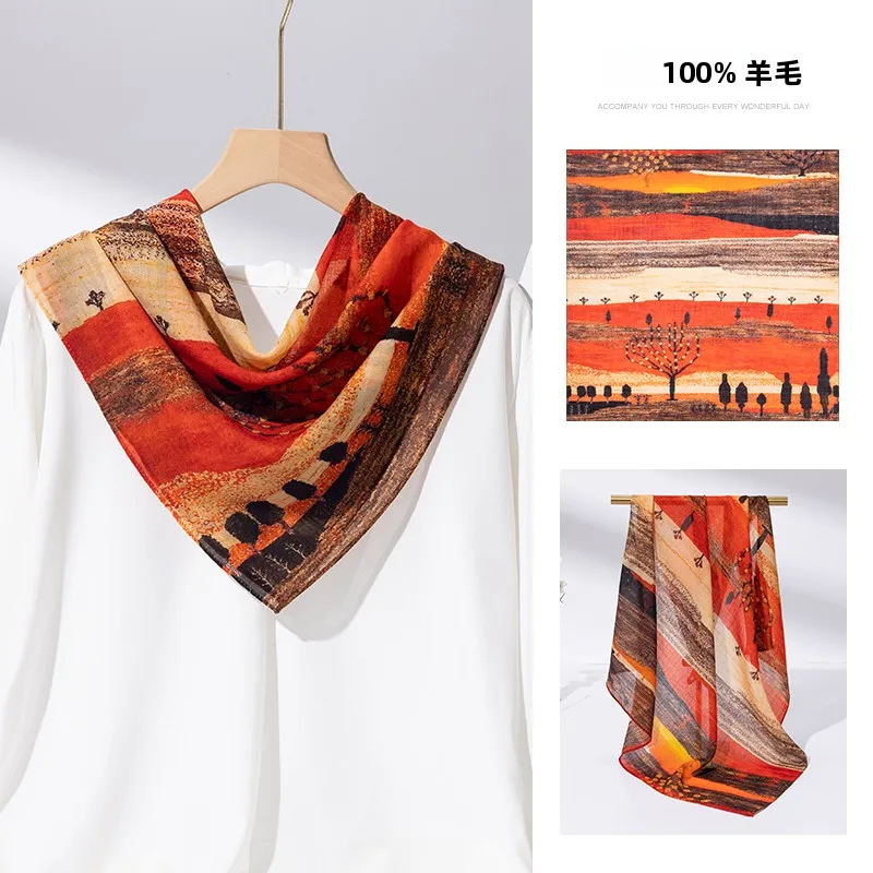 レッドウールスカーフ-レディース-軽量-首保護-2025年新作-冬-スクエアスカーフ-by-anghai-s-ソフトな肌触り-高級