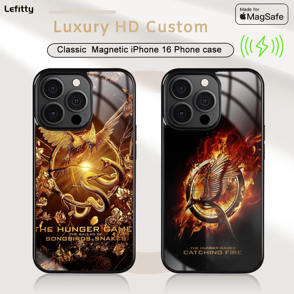 

The H-Hunger Games Phone Case For iPhone 16 15 14 13 12 11 Pro Max Plus Mini Magnetic Magsafe Wireless Charging Cover