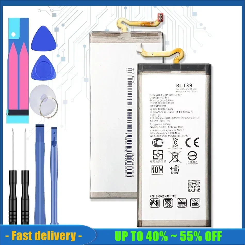 BL-T39 For LG G7 G7+ G7ThinQ LM G710 ThinQ G710 Q7+ LMQ610 BL T39 Batteries Replacement Spare High Quality Mobile Phone Battery