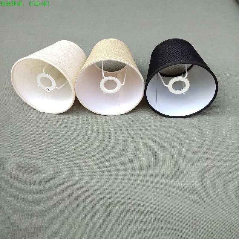 

1 шт. черный/белый E14 держатель лампы тканевый абажур американская деревенская люстра настенная/настольная лампа DIY аксессуары для абажура