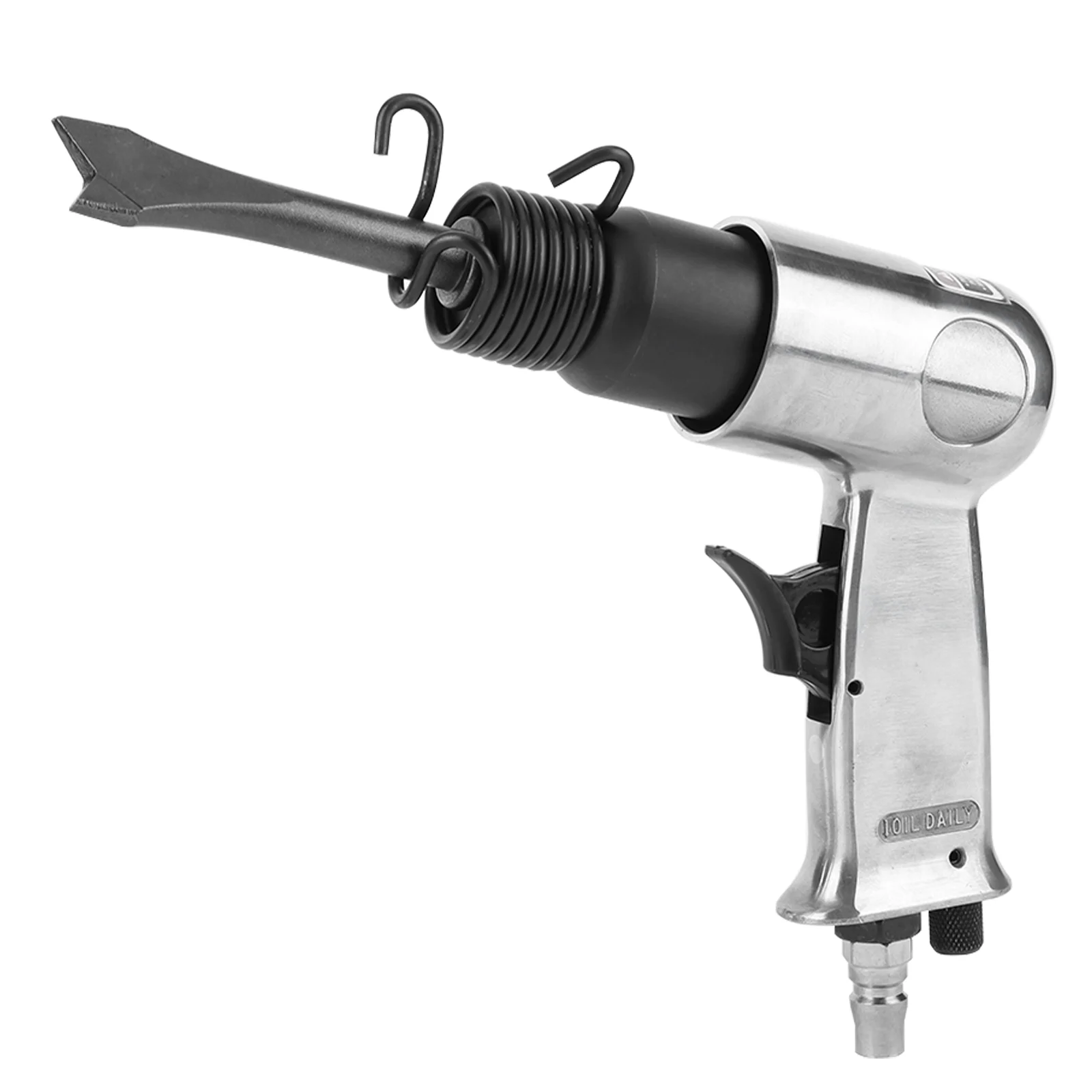 50 MM Professional Air Hammer Kit 4-Chisels Pneumatic Hammer 4500 BPM Pneumatic Shovel Spring & Fitting for Auto and Metal Work - 2