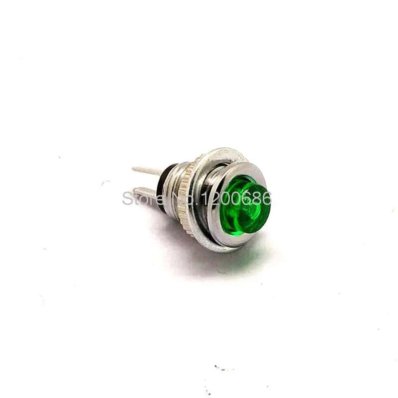 

Miniature Microswitch Reset Button DS-101 8MM Green Lighted No Lock Switch