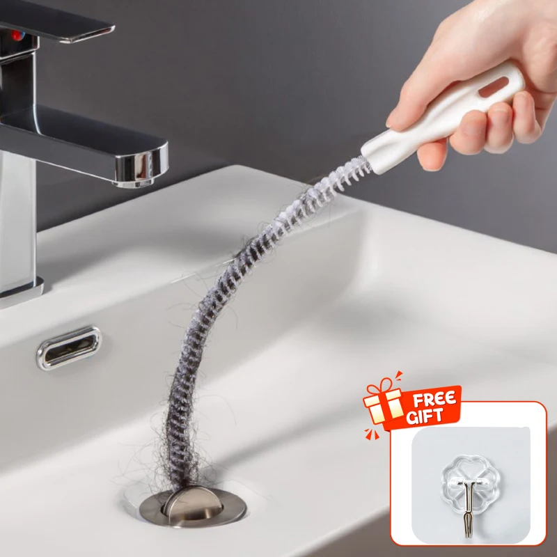 إطالة أنابيب الصرف الصحي Unblocker استنزاف المرحاض مغسلة بالوعة تنظيف الشعر هوك أداة التجريف للحمام المطبخ مكافحة انسداد #1