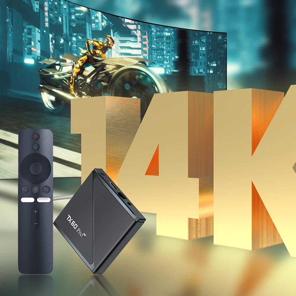 

Smart TV Box TX60 PRO Android 16 ТВ-приставка 14K 2,4G 5G Dual WiFi 6 ТВ-приставка Видео-медиаплеер 16G 256G Домашняя телеприставка