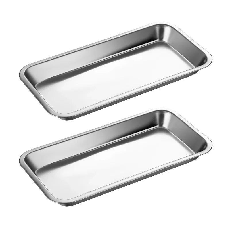 New 201 Stainless Steel Medical Surgical Dental Dish Environmental Convenient Useful Popular Tray Lab Instrument Tools Storage
