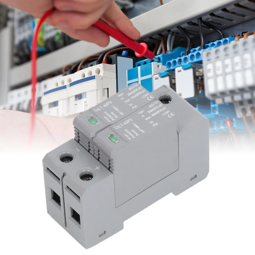 

High Accuracy Photovoltaic Protective Device DC600V 20KA To 40KA PV Protector Stable Performance Protective Device