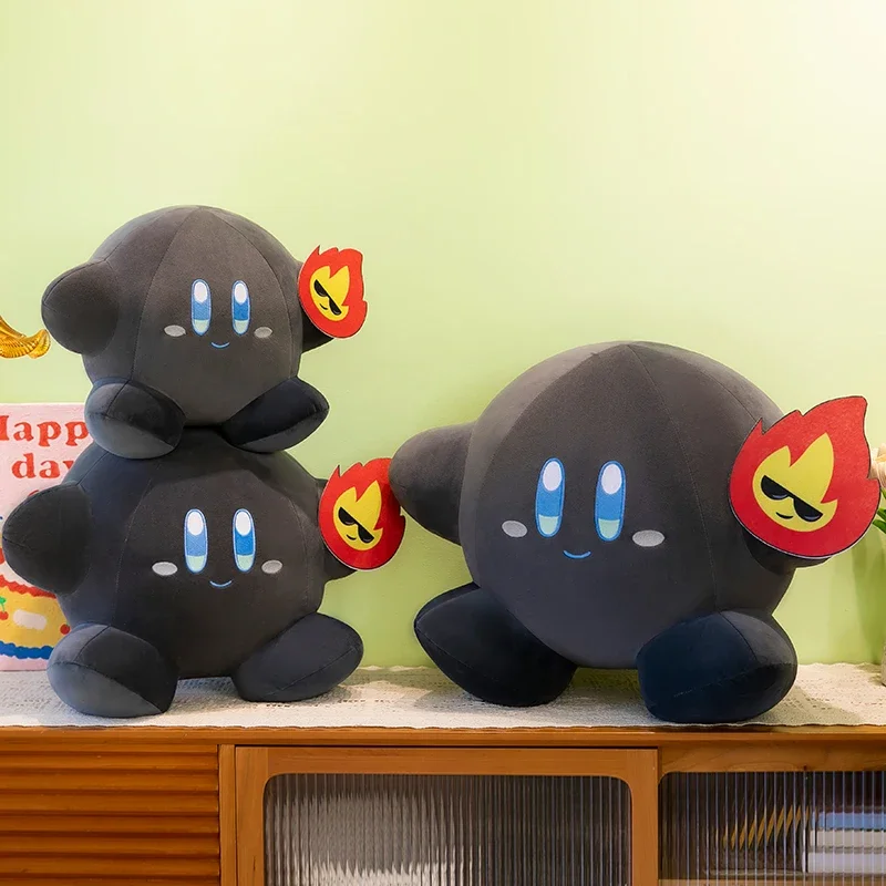 65cm อะนิเมะ Kawaii น่ารัก Black Star Kirby ตุ๊กตาตุ๊กตา Peluche ของเล่นตุ๊กตาการ์ตูนของเล่น Great ของขวัญวันเกิดคริสต์มาสสําหรับเด็ก