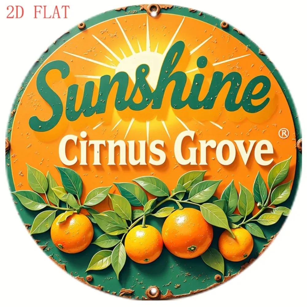 CIFbuy Wrought Iron Wall Art Vintage Citrus Grove Key Holder Rack Home Decor