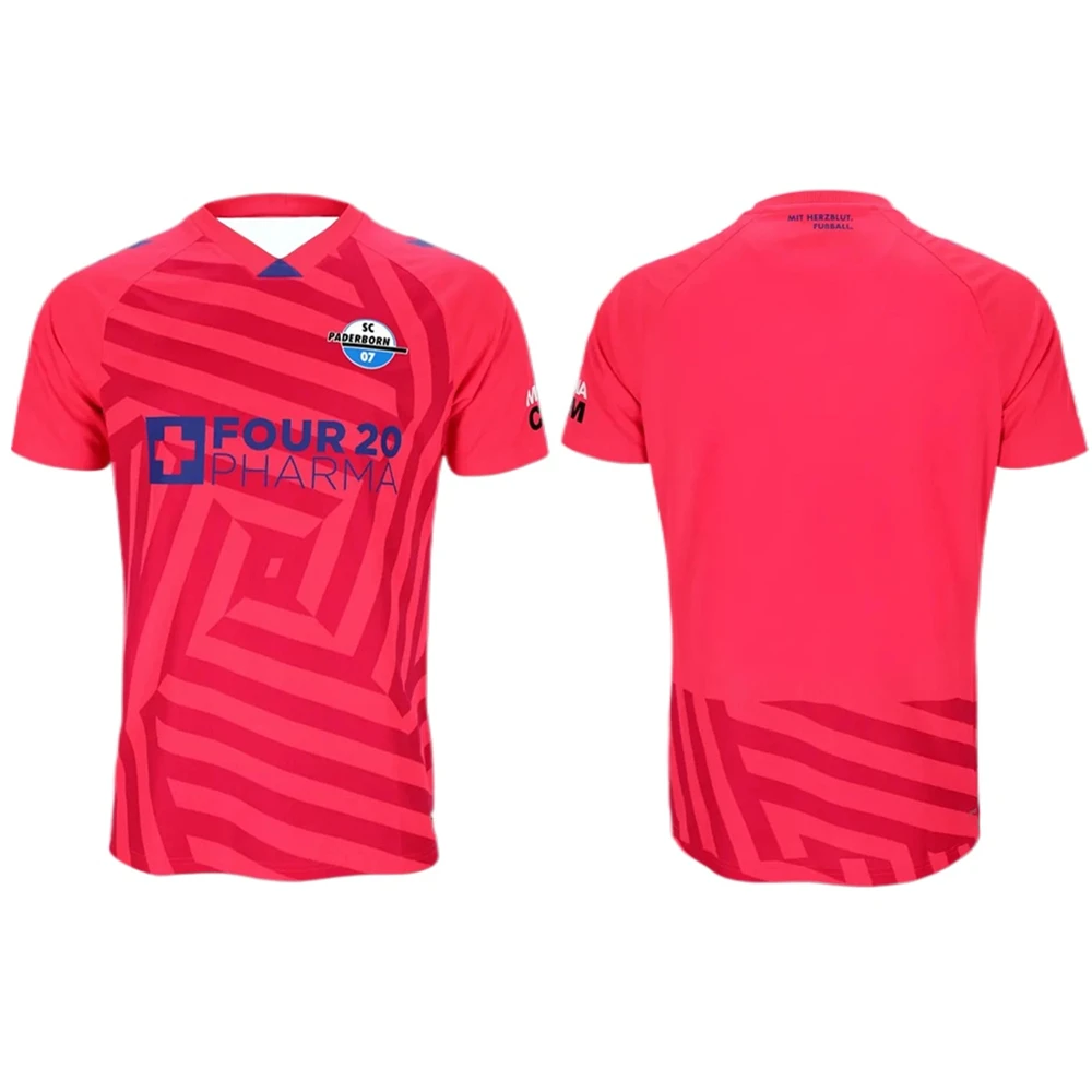 25/26 Paderborn 07 المنزل وبعيد الفانيلة الرجال التجفيف السريع تنفس فضفاض تي شيرت رياضي محايد عادية كرة القدم التدريب #4