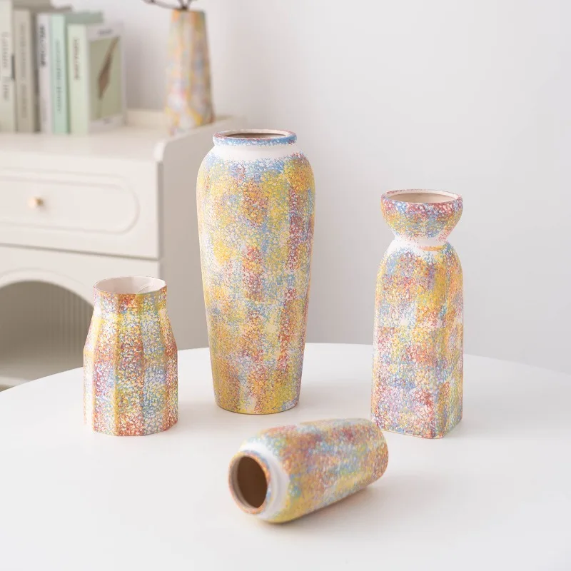 Ceramic Vase Ornament Living Room Dining Table Flower Arrangement Home Decoration تحف كبيره للمنزل В Скандинавском Стиле