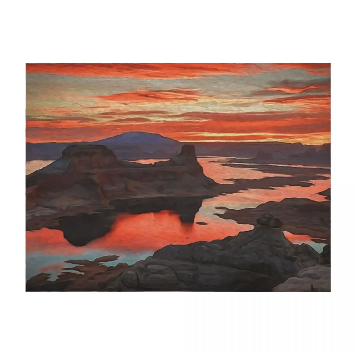 

Sunrise at Lake Powell Throw Blanket for babies Quilt warm for winter Luxury St Blankets