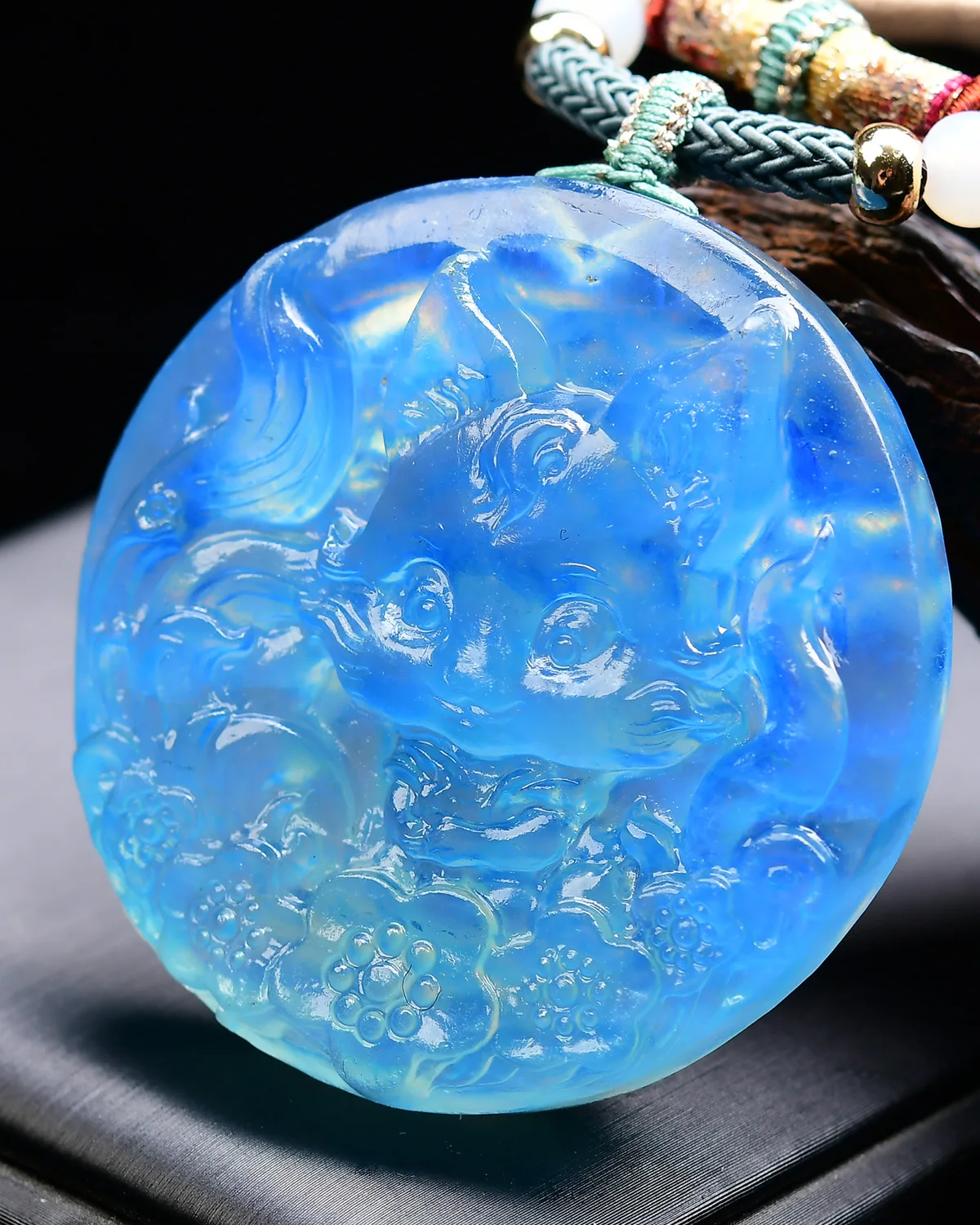 

Natural Blue Aquamarine Pendant Blue Aquamarine Brazil 52*52*12mm Women Fashion Jewelry AAAAAA