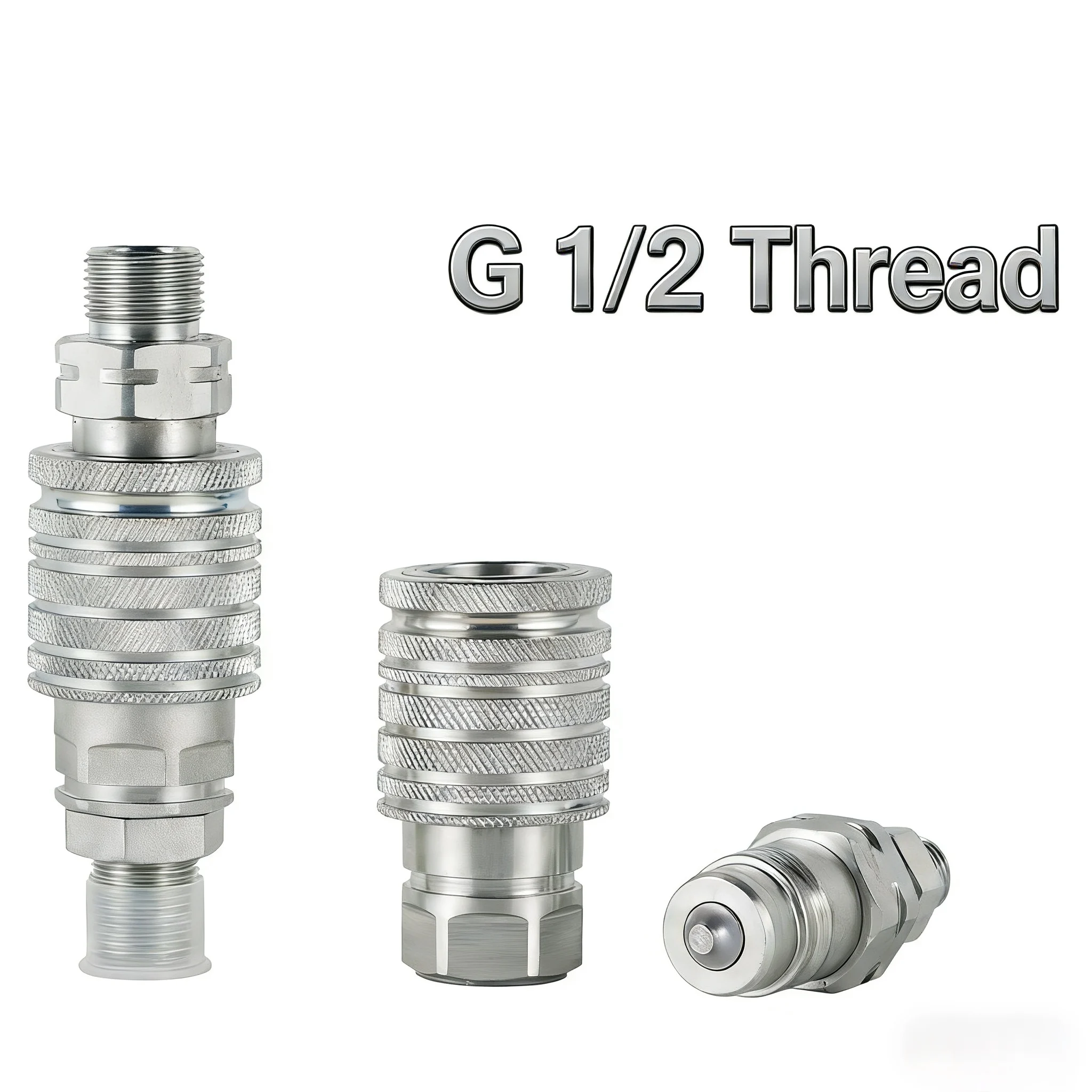 

Комплект гидравлических быстроразъемных соединений G1/2'' с резьбой ISO-5675, тип «пуш-пул», для тяжелой техники, совместимый с Bobcat, Case, Caterpillar