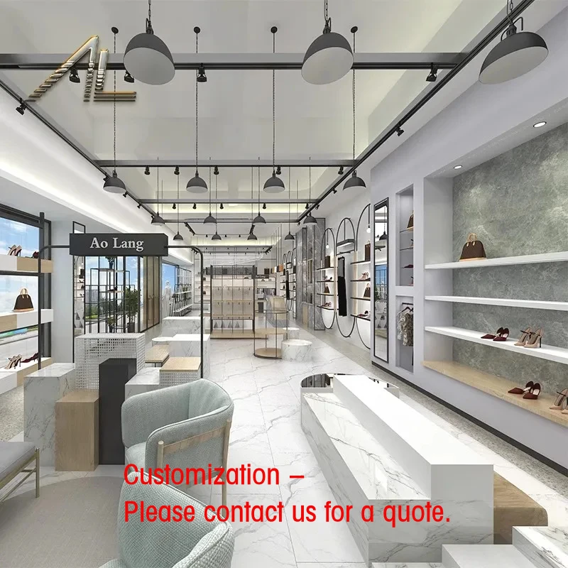 custom.Multifunctional Metal Display Rack Shoes Clothing & Bags Polished Rotating Retail Shop Advertising Wall Holder