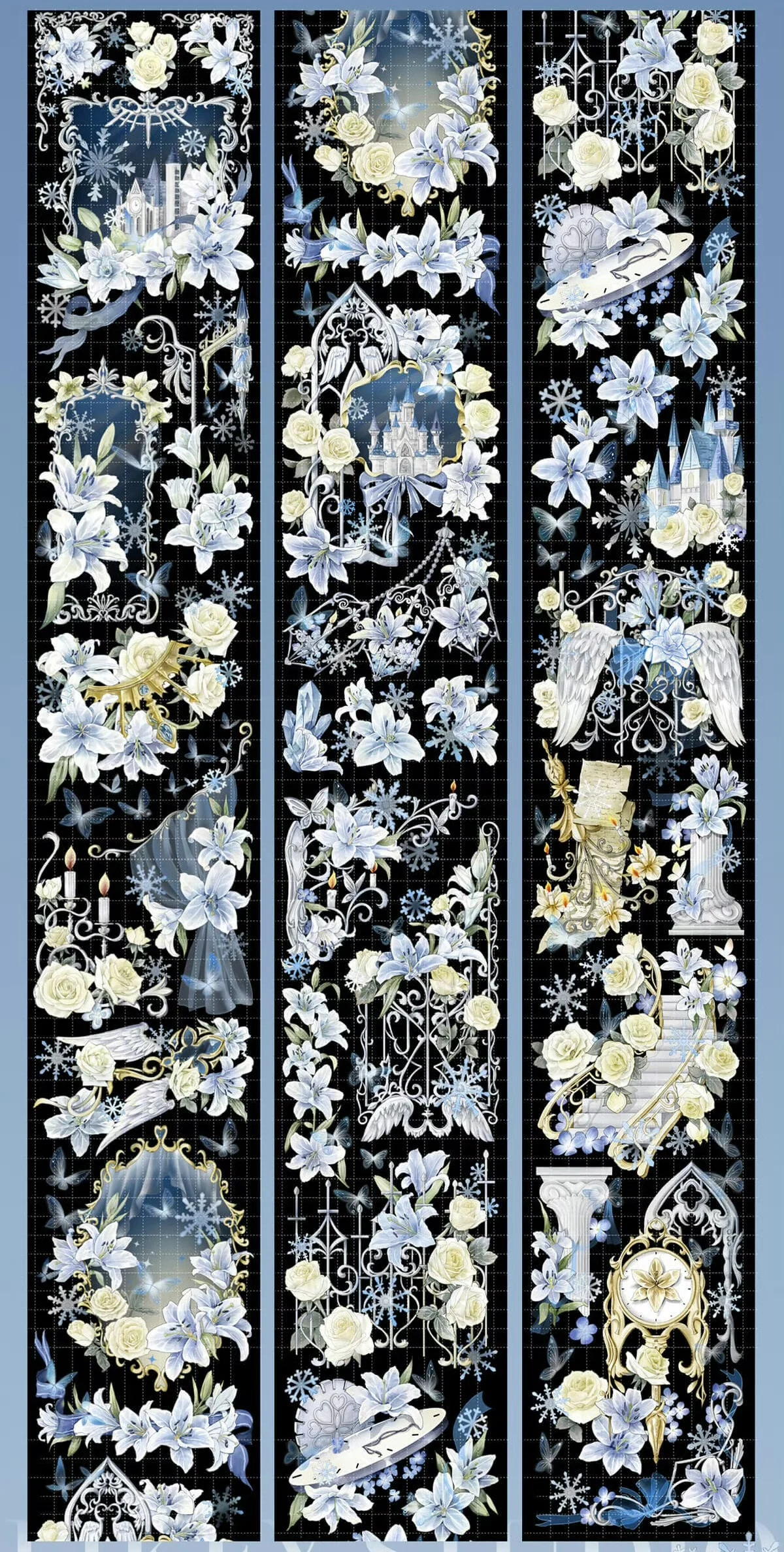 شريط واشي للحيوانات الأليفة بحلقة واحدة من likey / محكمة عطر الأحلام المكسورة / سكر مكثف بنجوم / انعكاس الثلج الجليدي / ماونتن ويلدرن #2