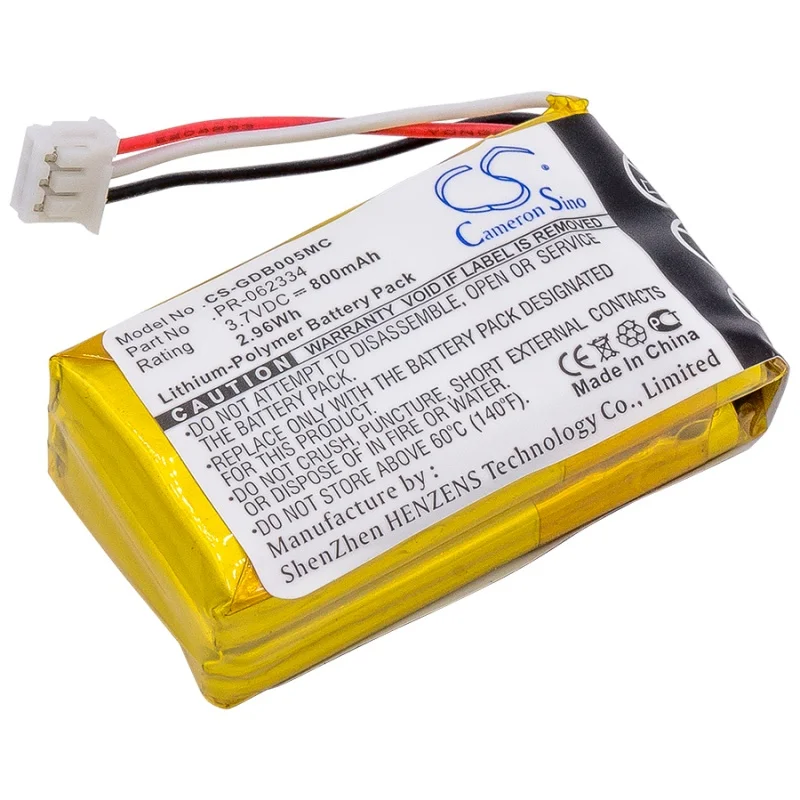 Camera Battery For Gopro PR-062334 Hero HWBL1 CHDHA-301 Plus + Capacity 800mAh / 2.96Wh Color Black Volts  3.70V Type Li-Polymer