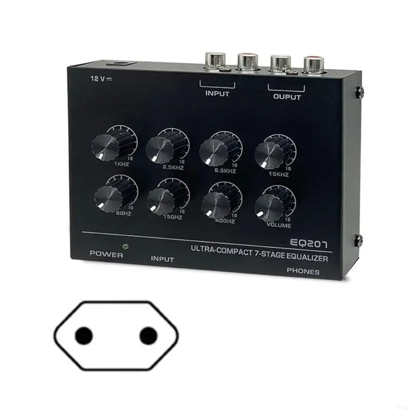 Y4QF Avançado Equalização Sound Equalização Telefone Pré -amplificador 7Band Equizers Digital Sound Enhancer
