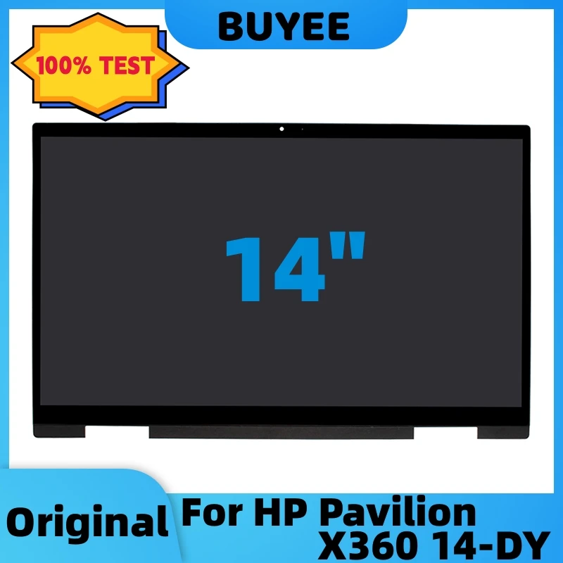 14” Original For HP Pavilion X360 14-DY 14M-DY Laptop LCD Touch Screen Assembly LED Display With Frame FHD 1920 x 1080