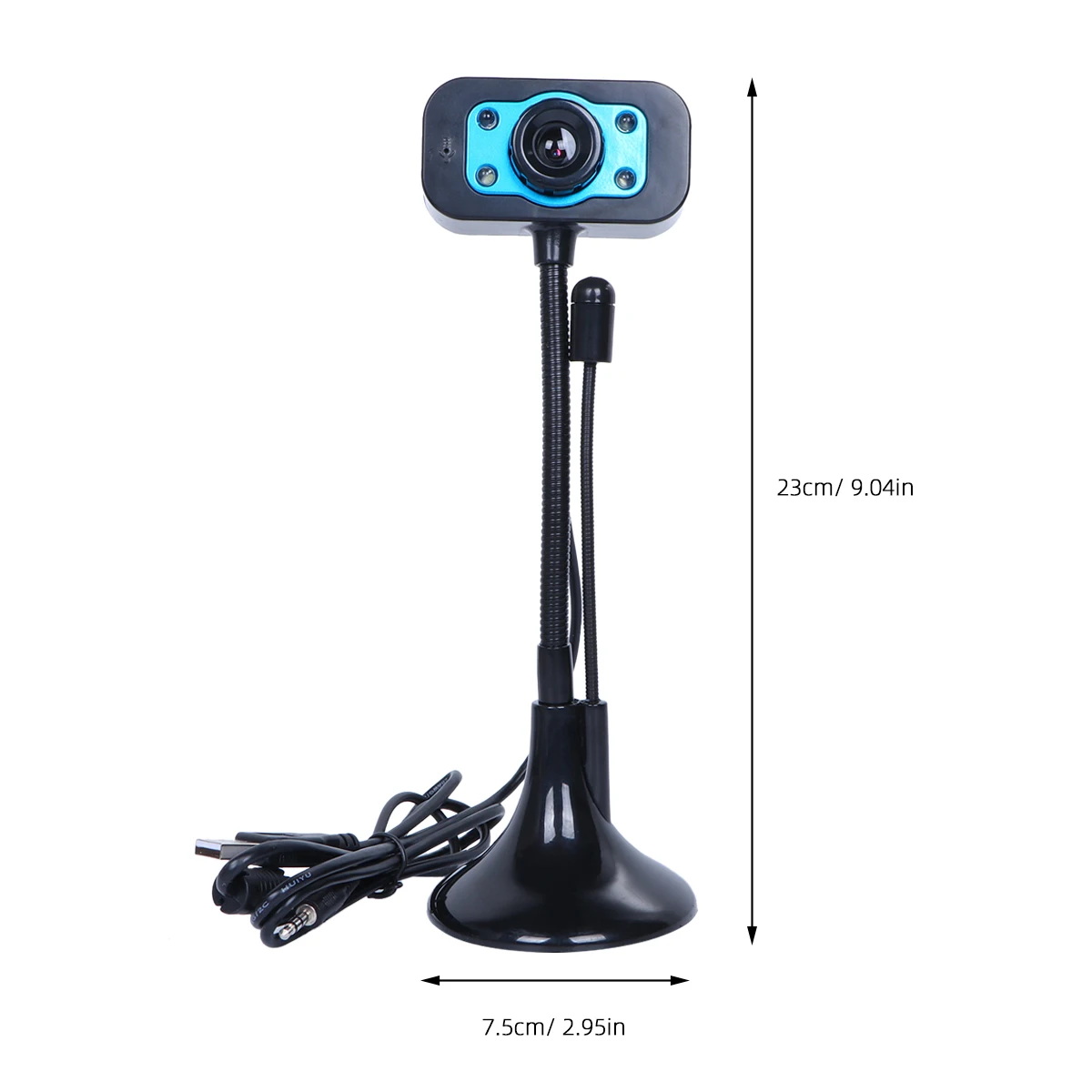 

HD Webcam High Precision Clear Timbre Effect Easy Installation No Distorted Picture Built-in Microphone Video Conferencing