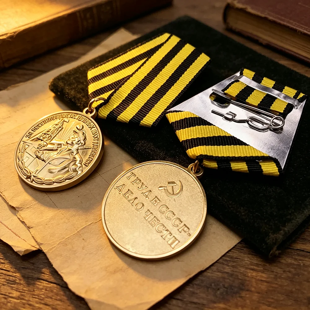 Soviet Medal Badge Russian Medal CCCP Honor Commemorative Donbas  Coal Mine Medal Metal Brooch Badge Collection Crafts Gifts