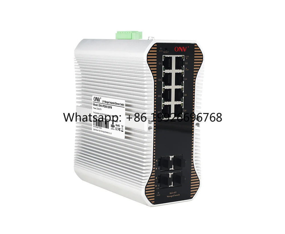 DIN RAIL Industrial PoE Switch Managed Industrial 10G Fiber Switch Industrial Core Switch IPS56128PFM