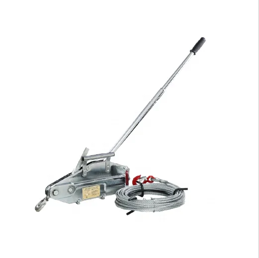 Lifting Equipment Aluminum Wire Rope Puller Manually Wire Rope Pulling Hoist