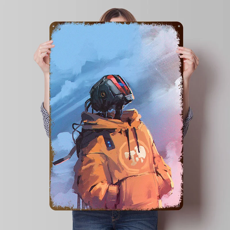 There Will Be Light Metal Poster Customized Wall Art Retro Vintage Metal Tin Signs for Office Decoration Gaming House Desk Decor