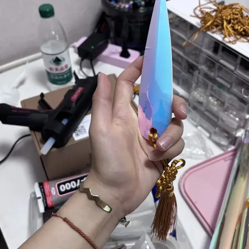 

qa156Kpop Anime Demon Hunters Zoey 3D Printed Cosplay Modeling Props HUNTRX High Aesthetic