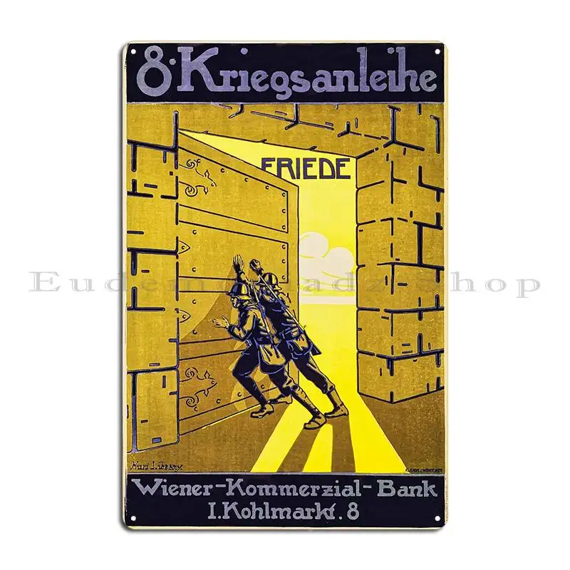8 Kriegsanleihe Austria Hungary War Bonds War Propaganda Metal Sign Character Bar Living Room Wall Pub Garage Tin Sign Poster