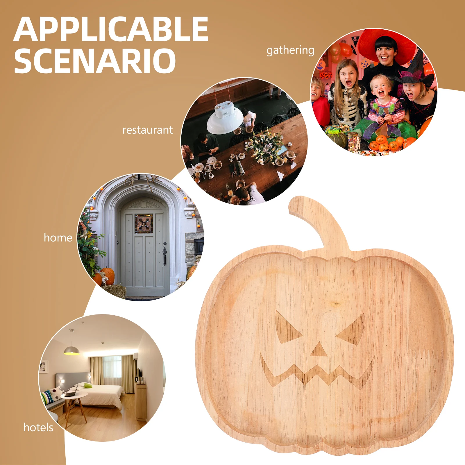 صينية خشبية على الطراز القوطي للوجبات الخفيفة والحلويات والفواكه لوحة تقديم ديكور حفلات الهالوين لوحة عرض خشبية لتخزين المطبخ