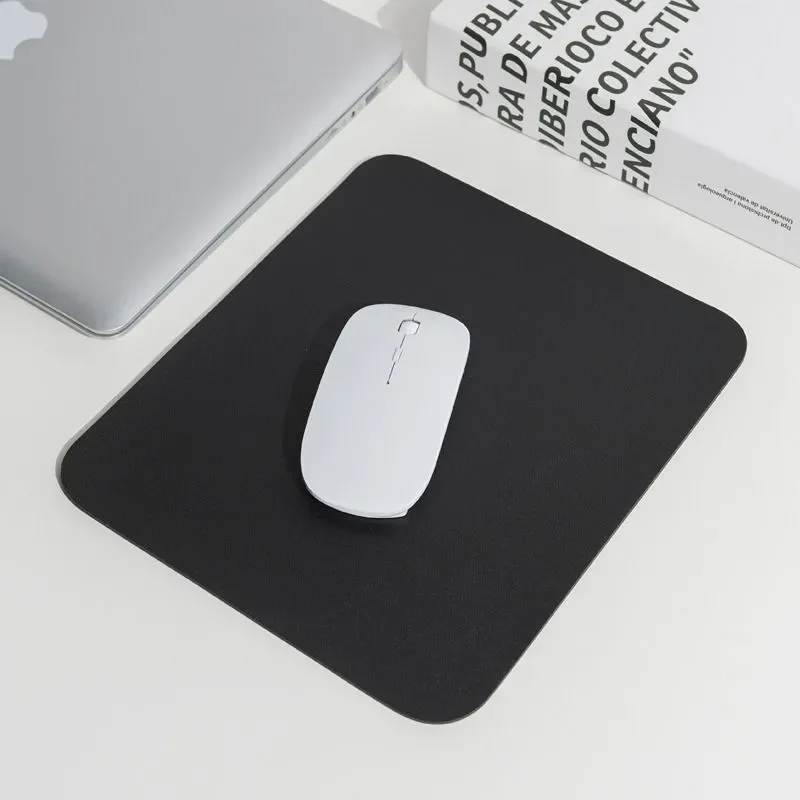 Premium PU Leather Mouse Pad Small Non Slip Gaming Mat for Laptop Waterproof Anti-Scratch Surface Easy to Clean Desk Accessory
