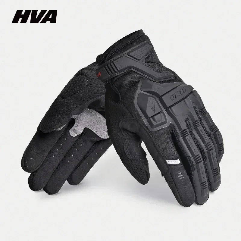 HVA Motorcycle Gloves Men Breathable Motorcycle Full Finger Guantes Motocross Motorbike Breath Mesh Touch Screen Racing Glove