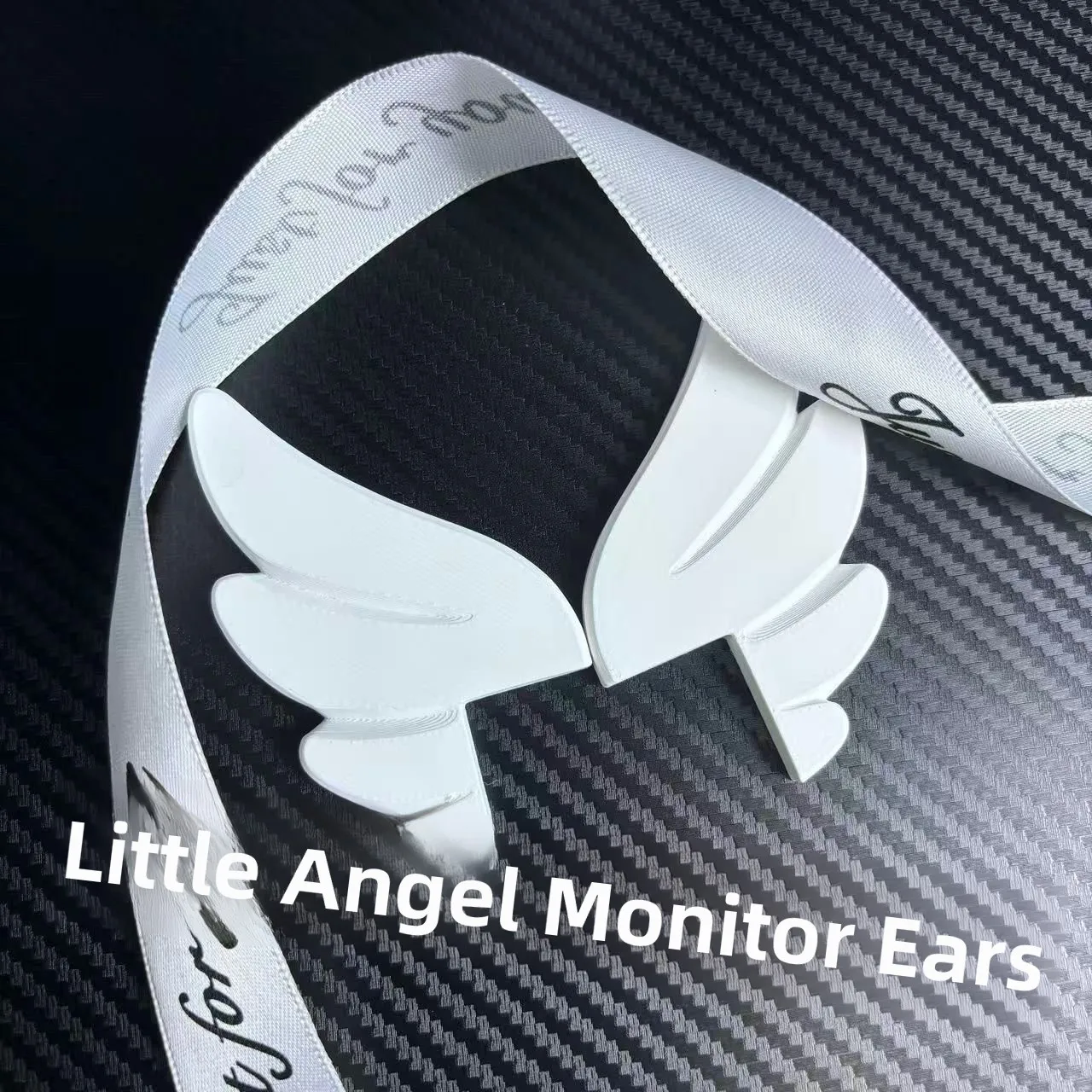 3D-gedruckte Flügel-Computermonitor-Dekorationen Flügel-LCD-Bildschirm-Monitor-Dekorationen Weihnachtsgeschenk für Frauen – Detail 6