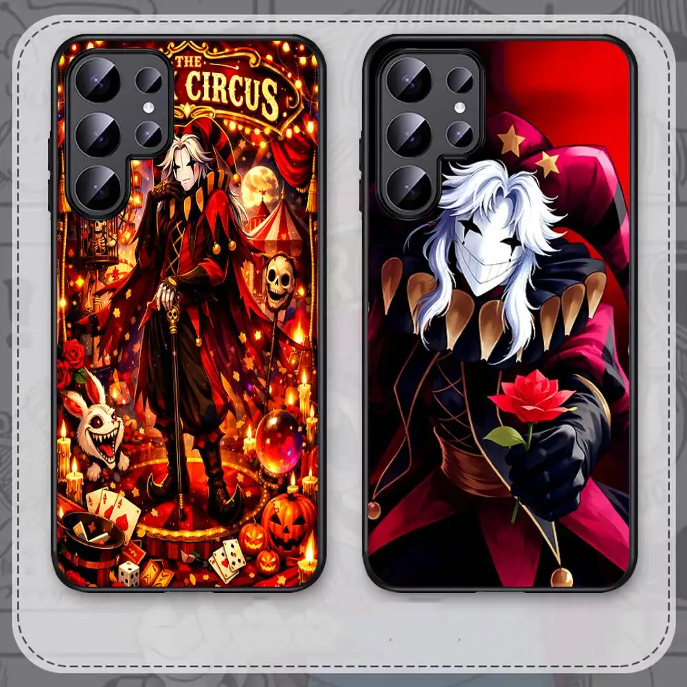 The Freak Circus Pierrot Game Phone Case For Samsung S 24 fe 25 Ultra plus 20 lite 21 30 22 23 24 22 Ultra 5G Fundas