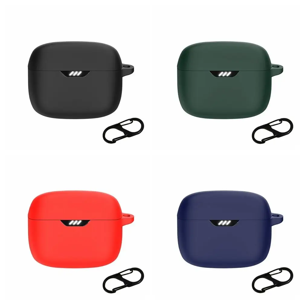 Solid Color Silicone Anti-drop Earbuds Protective Case Washable Wireless Shell for JBL TUNE FLEX
