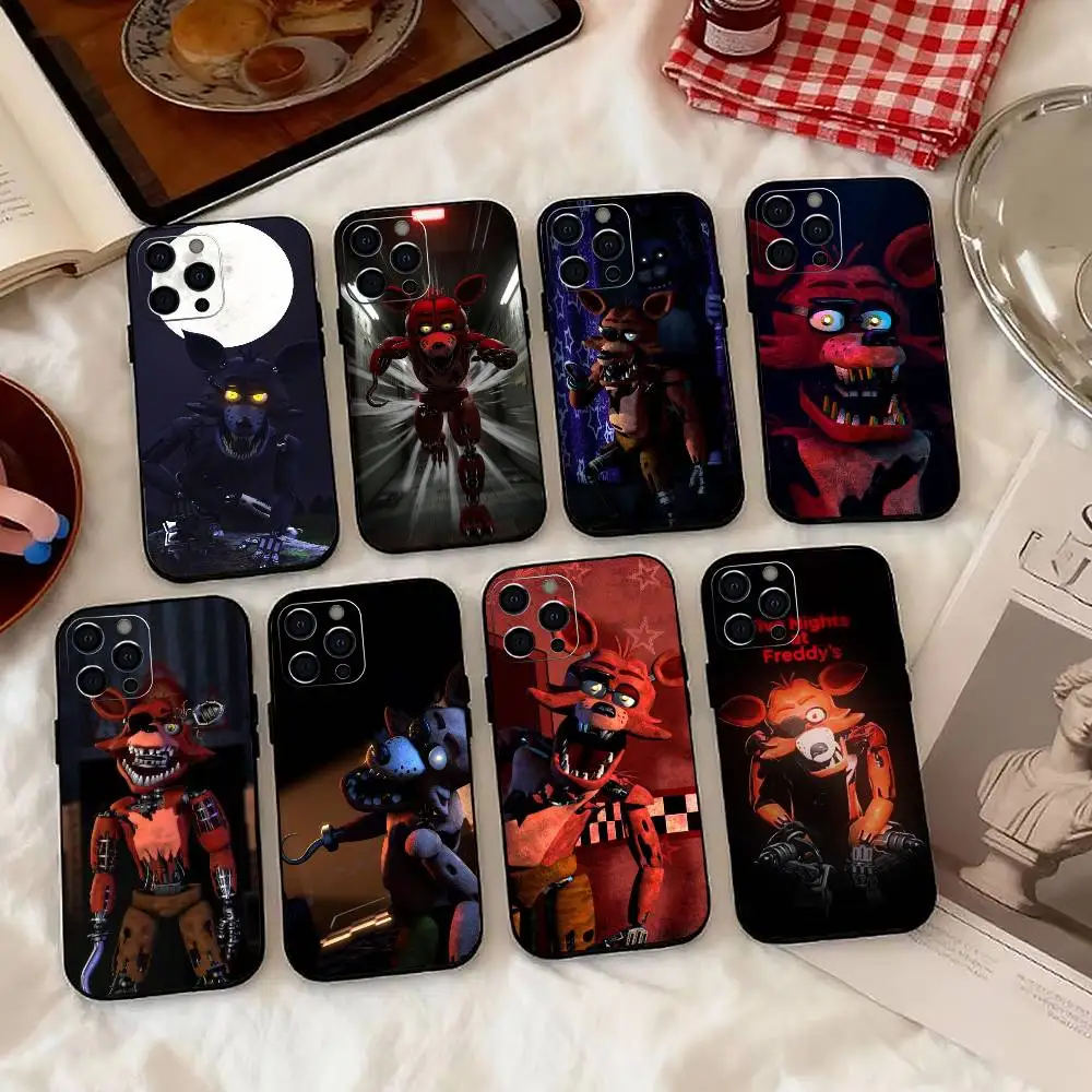

Five Nights at Freddy's-Fox Phone Case For iPhone 17, 16,15,14,13,12,11 Plus,Pro Max, Others Soft Black Cover