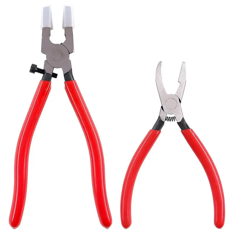 

Профессиональный набор инструментов для резки стекла A95G: 2 шт. с кусачками, изогнутыми губками и разжимными клещами с резиновыми наконечниками