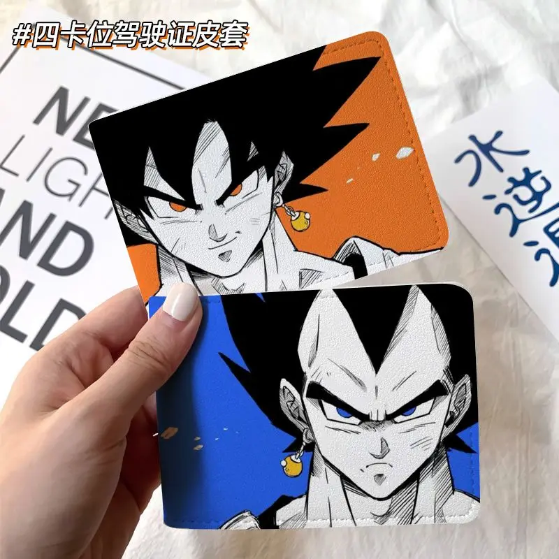 Dragon Ball Son Goku Vegeta Bra Zweidimensionale Schutzhülle für Führerschein und Fahrzeugschein, Zwei-in-Eins-Schutzhülle, Unisex – Detail 2