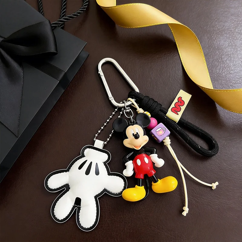Disney Genuine Cartoon Keychain with Minnie Doll And Donald Duck Pendant Cute Mobile Phone Accessory Small Gift Idea view 3