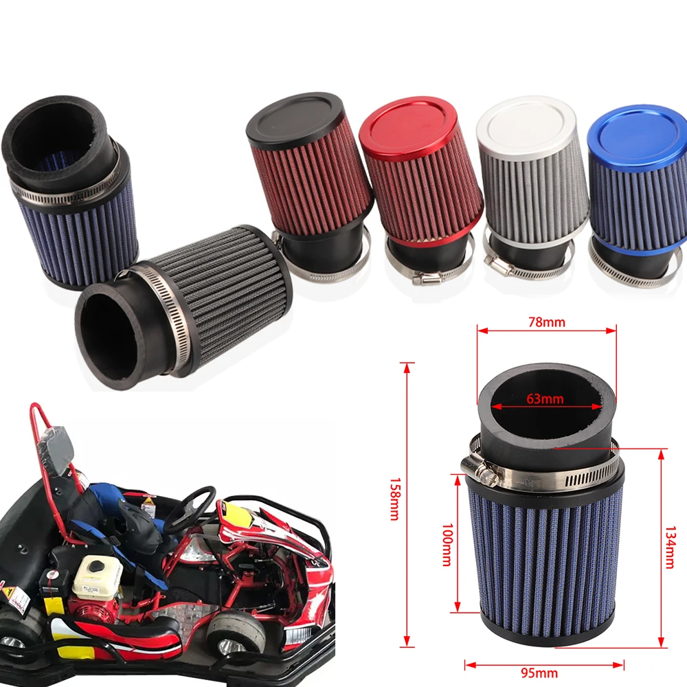 

62MM Air Filter for Karts 6.5HP Predator 212cc 196cc GX160 GX200 BT200X CT100X CT100U CT200U CC100X RB200 Baja MB165 MB200 Part