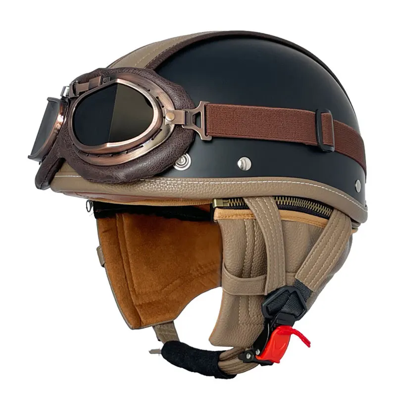 

Motorbike 1/2 Half Helmets Half Face Motorcycle Helmets Comfortable Half Face Helmets DOT Certification Cascos Para Moto