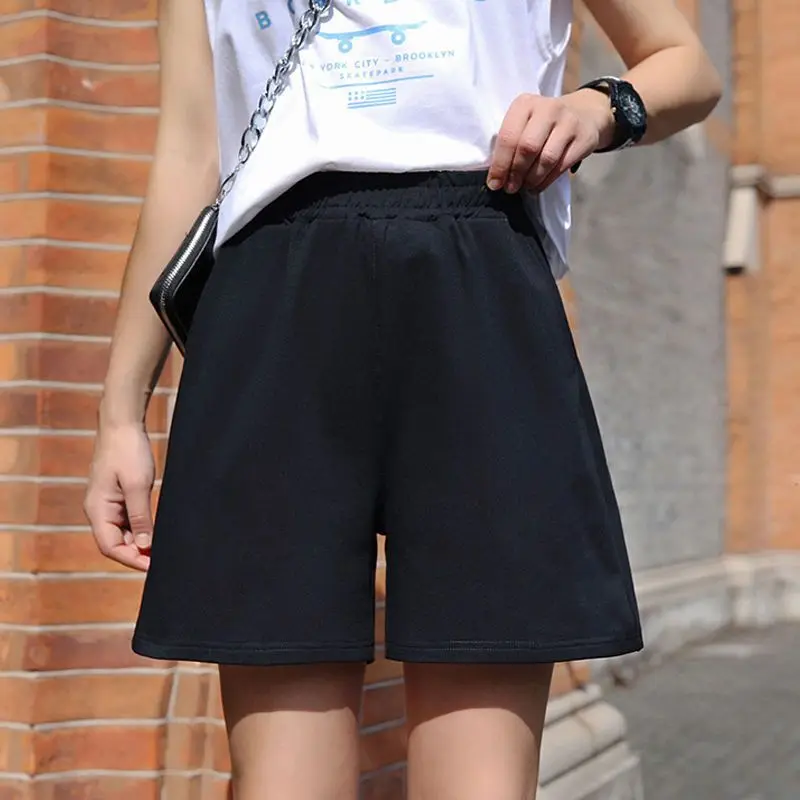 Shorts d'été amples pour femmes, Version coréenne, taille haute, sport, décontracté, polyvalent, nouveau short de Yoga, 2025