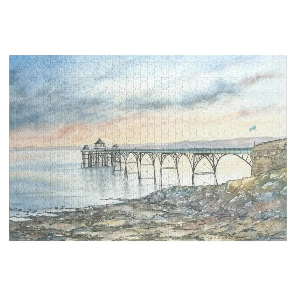 

Clevedon Pier 3 Jigsaw Puzzle Photo Custom Custom Wooden Name Wood Adults Puzzle