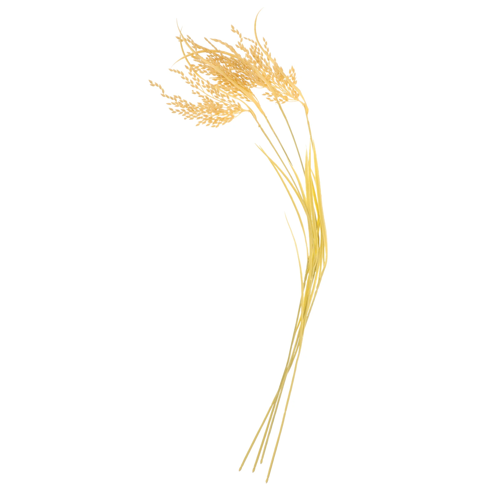 

4 Pcs Fake Rice Ear Decoration Dried Wheat Sheaves Stalks Bouquet Bundles Dining Table Wedding